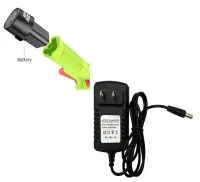 GardenJoy 12V Lithium-ion Rechargeable Battery Pack & Charger for GardenJoy 12V Trimmer, Drill